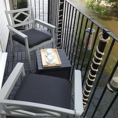 Riverbank River Ehan Double Balcony Egremont (Cumbria)